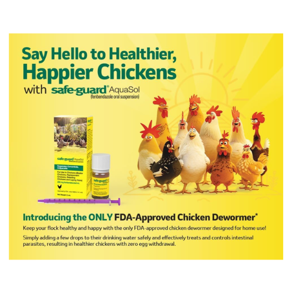 Safe-Guard Aquasol Dewormer for Chickens, 3 mL - Image 2