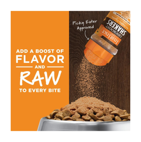 Instinct Raw Boost Shakers, Freeze-Dried Dog Food Powder Topper, Chicken - Gut Health, 5.5 oz. Bottle - Image 2