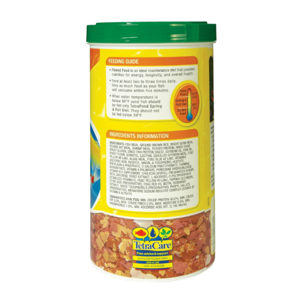 TetraPond Pond Flakes, Complete Nutrition for Smaller Pond Fish, Fish Food for Goldfish and Koi Fish, 6.35 Ounces - Image 2